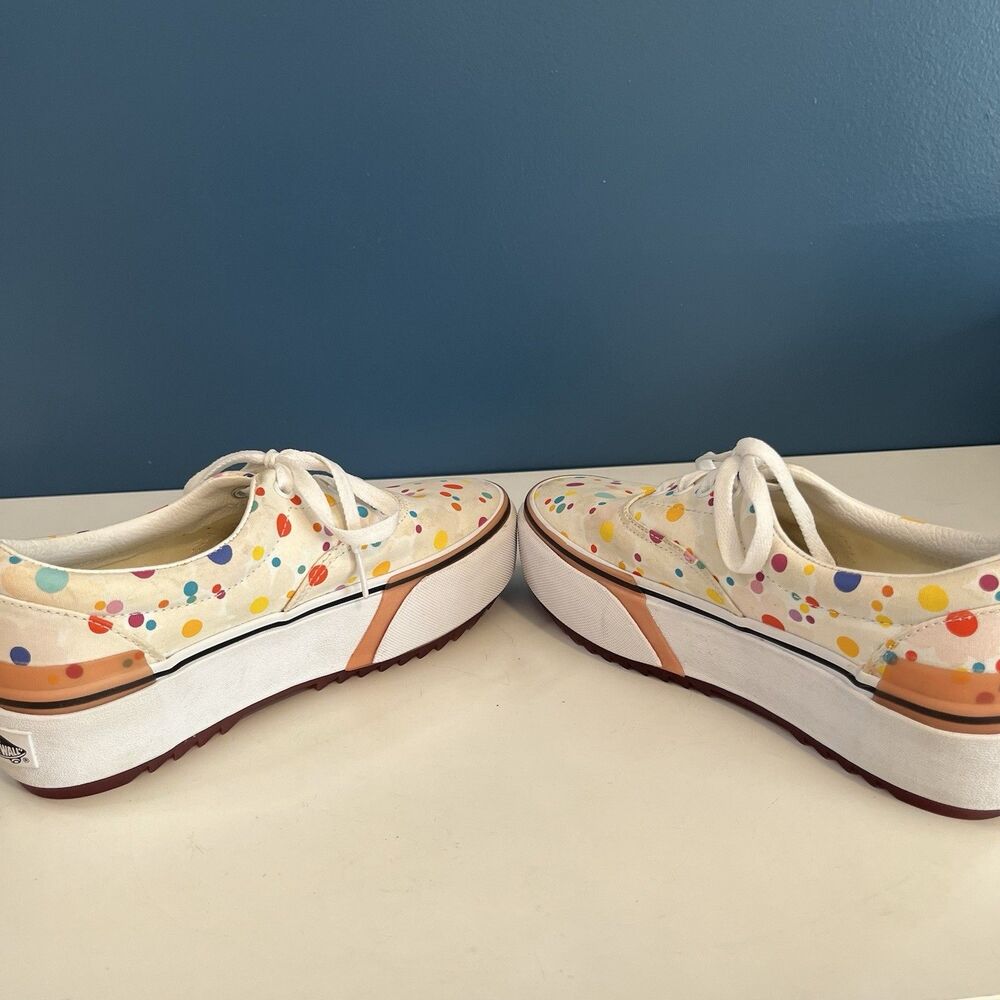 Vans Era Stacked Floral UV Activated Polka Dot Platform Shoes Womens 7.5 Mens 6 - Picture 5 of 12